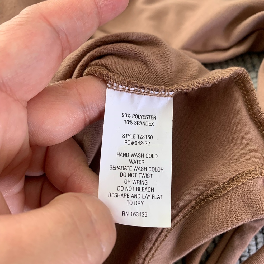 Popular 21 Wrap-Style Tan Top Size Medium - Picture 5 of 5